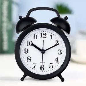 탁상용 시계 무소음 아날로그 인테리어 탁상용 알람 시계 레트로