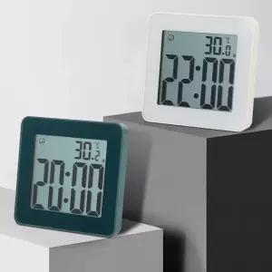 욕실 시계 화장실 건전지 워터프루프 무소음 타이머 디지털 캐릭터 무타공 저소음 벽걸이