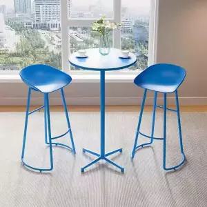 모던 원형 바 2인 테이블 세트 야외 스툴 식탁 심플