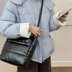 데일리 여성 토트 백 미니 패딩 토트 백 크로스 가벼운