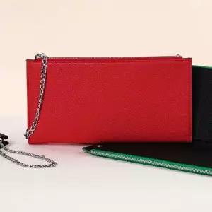 클러치백 체인줄 지갑 장지갑 미니 가방 레드