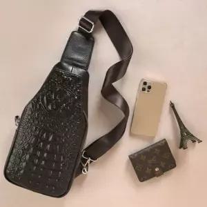 소가죽 슬링백(블랙)