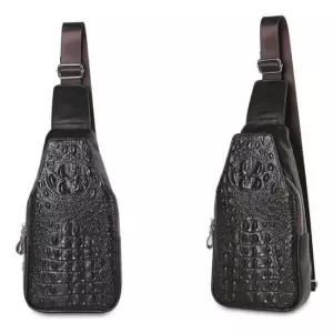 소가죽 슬링백(다크브라운)