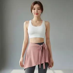 여성 랩스커트 레깅스 힙 Y존 커버 레이어드 5색