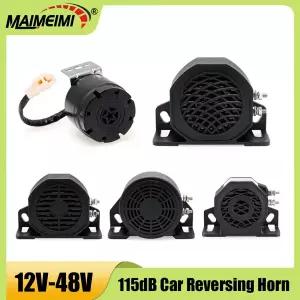 호환  12V-48V 후진 경보 105dB 자동차 후진 부저 소리 경보 트럭 백업 엔지니어링 지게차 방수 경고 경적