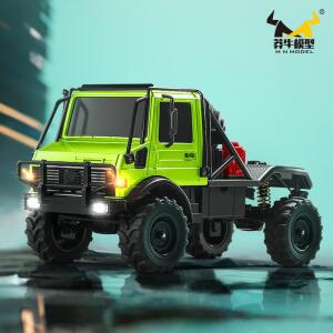 1/18 MN333 RC 자동차 하프 카드 트럭 사륜구동 스로틀 조향 4WD 오프로드 등반 차량 장난감 어린이 소년
