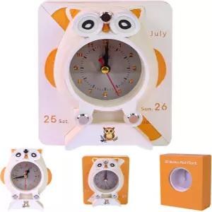 2-in-1 3D 종이 조각 달력 및 시계 변신하는 2026 책상 올빼미 메모 패드 동료 친구를 위한 독특한 사무용