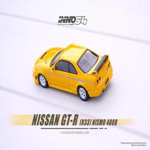 INNO 1:64 선물용 SKYLINE GTR R33 멋진 다이캐스트 모델 자동차