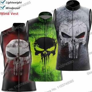 있는 스컬 2025 사이클링 조끼 윈드브레이커 프로 레이스 남성용 윈드 여름 로드 바이크 저지 민 MTB 여성