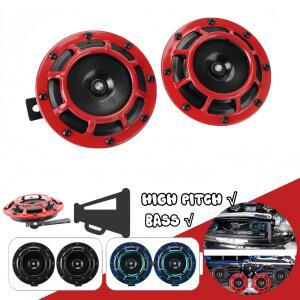 12V 듀얼 톤 에어 혼 키트 유니버설 스네일 스피커 트럭 바이크 오토바이 SUV 보트 차량용  소리 업그레이