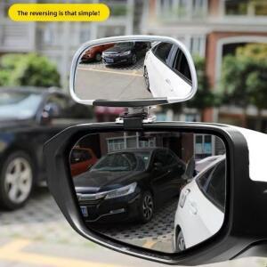 360도 회전 조절 가능 광각 사이드 리어 미러, 사각지대 감지 스냅 방식 주차 후방 거울, 자동차 액세서리