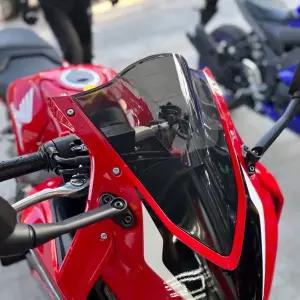 혼다 용 CBR650R CBR 650R 2019 2020 2021 2022 2023 2024 오토바이 앞 유리 윈드 스크린 스모크 블랙 그레