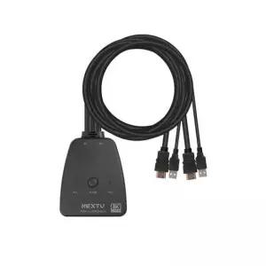 8K HDMI 케이블형 KVM스위치 듀얼PC 개발자재택근무