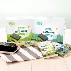 퓨어잇 오가닉 순수한 아이김 2팩세트 오가 반찬 아기 이유식