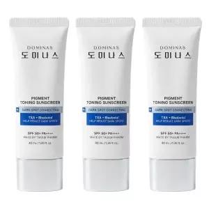 [26년 최신] 도미나스 토닝 선스크린 선크림 40ml 3개