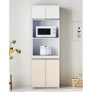 화이트 투톤 부엌 전자렌지 밥솥 수납장 (3색) 렌지대 다용도 밥통다이 대