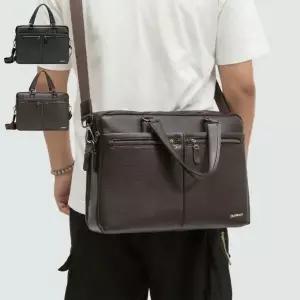 남자 정리 2WAY 인조가죽 오버핏 서류가방