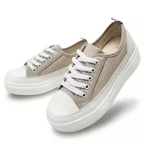 여자 스니커즈 통굽 키높이 캔버스 데일리 신발