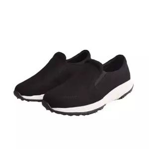 블랙 데일리슬립온 중년여성 외출운동화 여자운동화