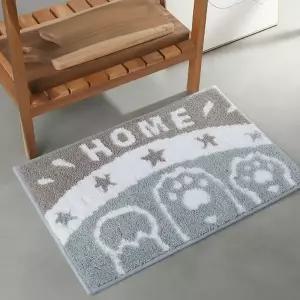 자카드 데이지 욕실 매트 현관 발판 미끄럼방지 40x60 욕실화