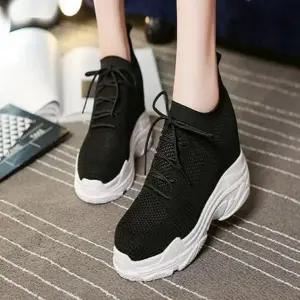 패브릭 메쉬 스니커즈 블랙 화이트 여름 운동화 신발