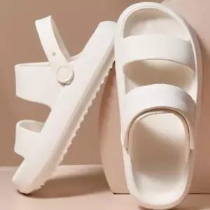 여름 커플 샌들 발편한 스트랩 캐주얼 뮬 슬리퍼