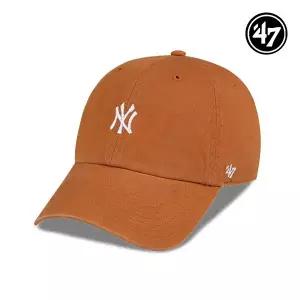 [47brand]47 브랜드 뉴욕양키스 MLB 남자 여성 엠엘비 볼캡 야구 모자 번트오렌지 B-BSRNR17GWS-BO