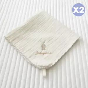 제이앤제나 아기 가제 거즈 손수건 자수 제나뱀뱀 X2 BNS