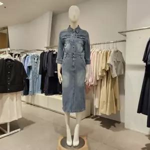 [대구백화점][미센스]셔츠카라H라인데님원피스(MB54DOM201Z)