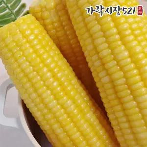 입안 쫀득 삶은 햇 노랑찰옥수수 특품 4개입 1.2kg 내외 찐 노란 다이어트 캠핑간식