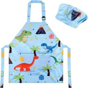 크로린 셰프 에이프런과 모자 베이킹 아트 페인팅 활동을 위한 소녀 소년 세트