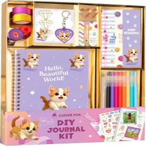 여자들을 위한 Clever DIY 저널 키트 와 청소년을 50개 이상의 미술 및 공예 세트 일기 쓰기 용품 생일