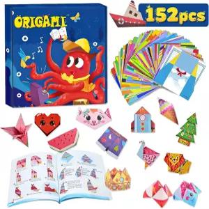 오리가미 종이 키트 6x6 인치 가이드북이 된 58세 82세 를 위한 초보 공예 교실 여행 활동을 미술 및 용품