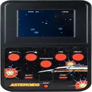 소행성 컬러 휴대용 게임 콘솔 레트로 아케이드 스페이스 슈터 클래식 사운드 효과가 있는 시스템 및 미니