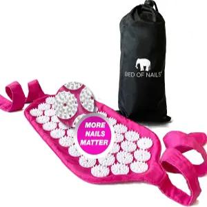 베드 오브 네일 스트랩 1848년 정밀 적용된 오리지널 본 지압 디자인 15 x 8인치 핑크