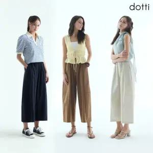 26SS 도티 썸머 나일론 커브드 와이드 8부 팬츠 여성 3종