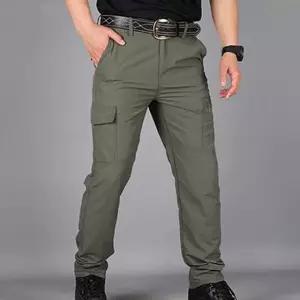 남성 카고 바지 캐주얼 남자 멀티포켓 작업 방수 스트릿 스판 활동 데일리 면 긴 팬츠 포켓 봄 가을