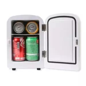 ( )휴대용 차량용 캠핑 온장고 레트로 미니 냉장고 4L