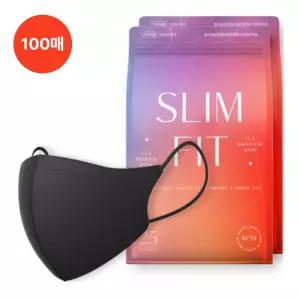 CLA 슬림핏 마스크 KF94 블랙 소형 100매 새부리형