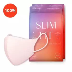 CLA 슬림핏 마스크 KF94 핑크 소형 100매 컬러 새부리
