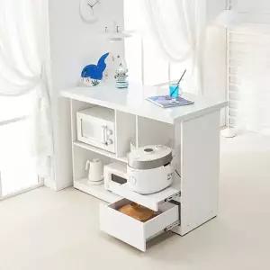 [텐스페이스]베로나 1200 인조대리석 홈바 테이블 서랍형 MD5325 (수도권무배)