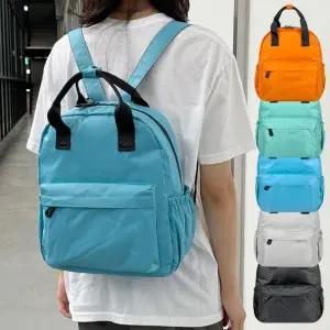 [다잇템]여자 원사이즈 경량 생활방수 멀티 포켓 백팩