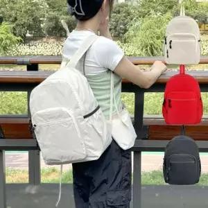 [다잇템]여자 나일론 경량 백팩 미니 크로스백 세트