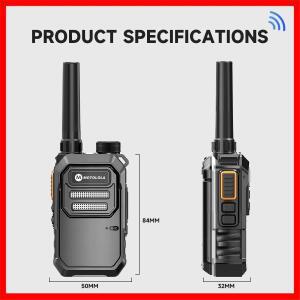 모토롤라 미니 워키토키 X3 16CH UHF 430-440MHz 8000mA 장거리 양방향 무전기 휴대용 PTT 바오펑 호환 가