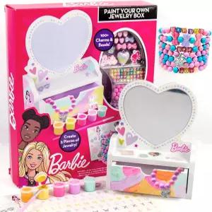 인형 나만의 보석함 페인트 칠하기 릴 하트 모양의 배니티 커스터마이징하기 5 보석 00개 이상의 매력과