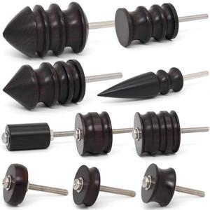 가죽 광택 도구 블랙 에보니 우드 머신용 전기 그라 버니셔 폴리싱 엣지 로드