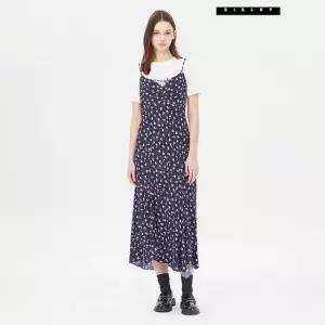 시슬리 [아울렛] 카프리 프린트 슬립형 원피스 SAOP04411