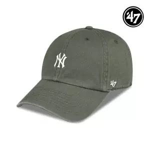 [47brand]47 브랜드 뉴욕양키스 MLB 남자 여성 엠엘비 볼캡 야구 모자 모스 그린 B-BSRNR17GWS-MSA