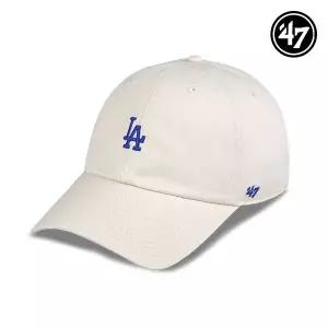 [47brand]47 브랜드 LA다저스 MLB 남자 여성 엠엘비 볼캡 야구 모자 아이보리 B-BSRNR12GWS-NTA