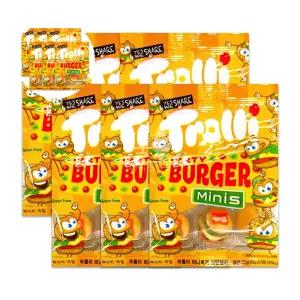 모양 트롤리 미니버거 젤리 6개 50g 버거 구미 트롤리